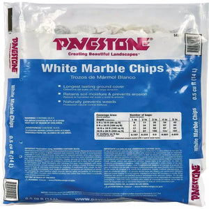 Pavestone White Marble Chips - Shasta Forest Products, Inc