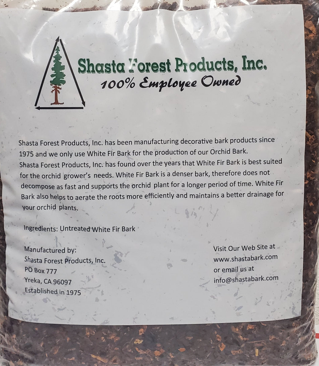 White Fir Bark for Orchids – Shasta Forest Products, Inc